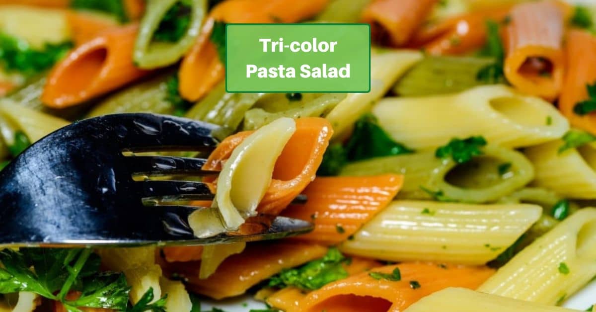 tri-color pasta salad